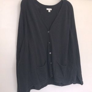 J.Jill Cardigan Wool Cashmere Blend XL Black